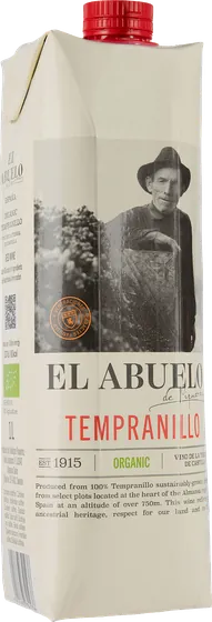 El Abuelo Organico Tempranillo 2025 kartonkitölkki
